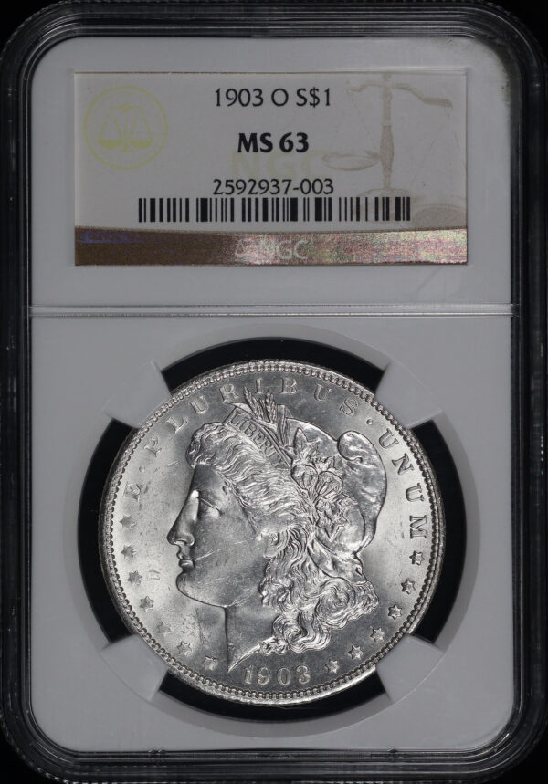 Obverse of this 1903-O Morgan Dollar NGC MS-63