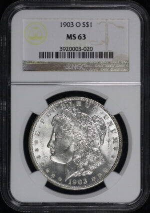 Obverse of this 1903-O Morgan Dollar NGC MS-63