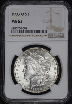 Obverse of this 1903-O Morgan Dollar NGC MS-63