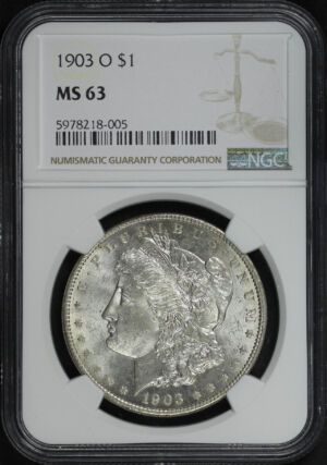 Obverse of this 1903-O Morgan Dollar NGC MS-63
