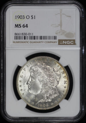 Obverse of this 1903-O Morgan Dollar NGC MS-64