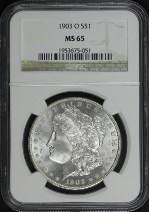 Obverse of this 1903-O Morgan Dollar NGC MS-65