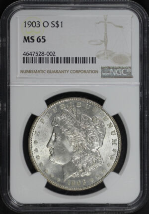 Obverse of this 1903-O Morgan Dollar NGC MS-65