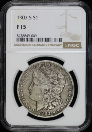 Obverse of this 1903-S Morgan Dollar NGC F-15