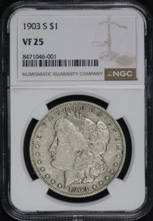 Obverse of this 1903-S Morgan Dollar NGC VF-25