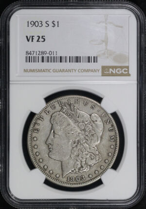 Obverse of this 1903-S Morgan Dollar NGC VF-25