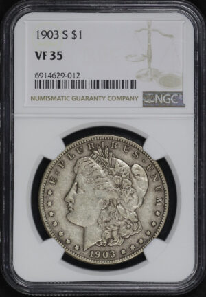 Obverse of this 1903-S Morgan Dollar NGC VF-35