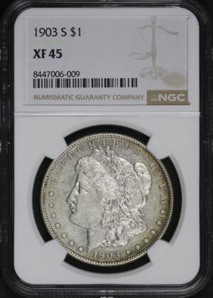 Obverse of this 1903-S Morgan Dollar NGC XF-45