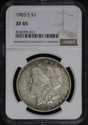 Obverse of this 1903-S Morgan Dollar NGC XF-45
