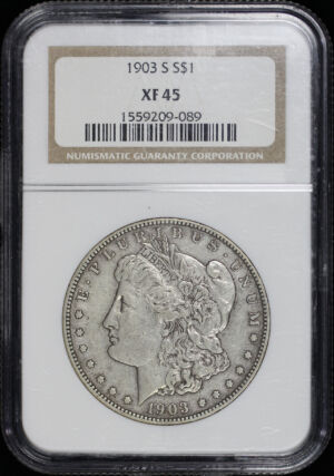 Obverse of this 1903-S Morgan Dollar NGC XF-45
