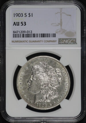 Obverse of this 1903-S Morgan Dollar NGC AU-53