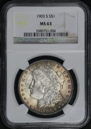 Obverse of this 1903-S Morgan Dollar NGC MS-63
