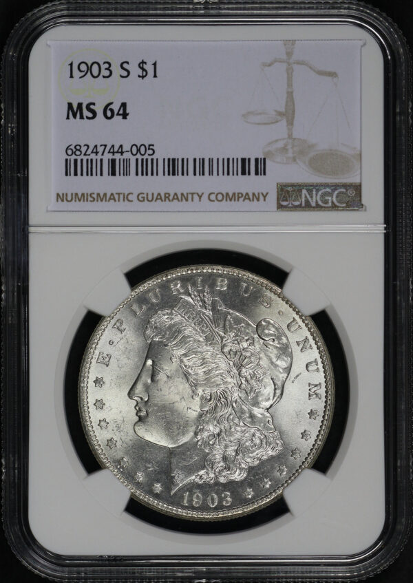 Obverse of this 1903-S Morgan Dollar NGC MS-64