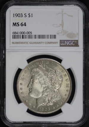 Obverse of this 1903-S Morgan Dollar NGC MS-64