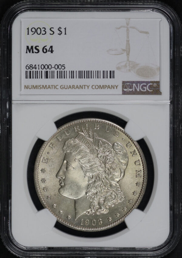 Obverse of this 1903-S Morgan Dollar NGC MS-64