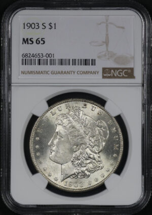 Obverse of this 1903-S Morgan Dollar NGC MS-65