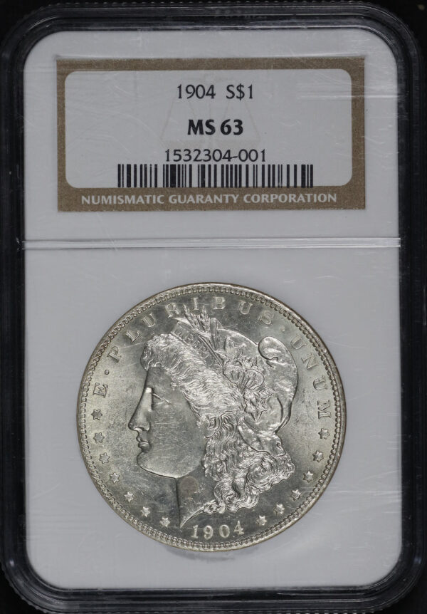 Obverse of this 1904 Morgan Dollar NGC MS-63