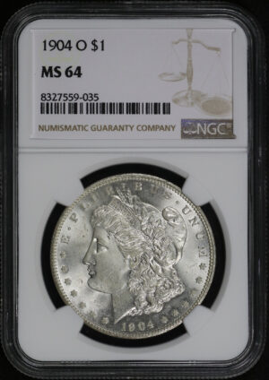Obverse of this 1904-O Morgan Dollar NGC MS-64