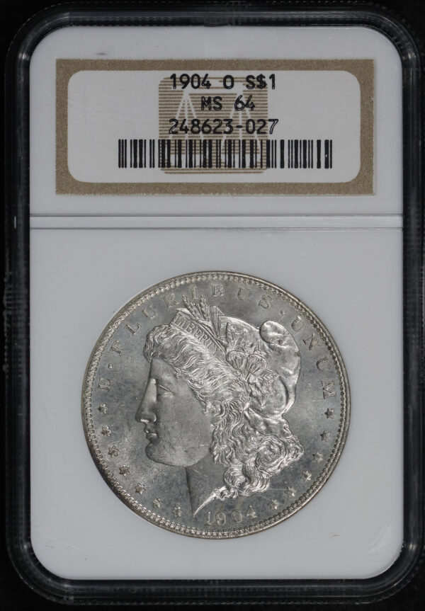 Obverse of this 1904-O Morgan Dollar NGC MS-64