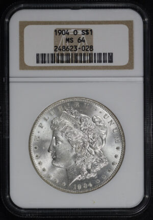 Obverse of this 1904-O Morgan Dollar NGC MS-64