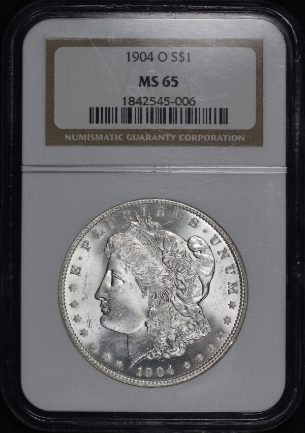 Obverse of this 1904-O Morgan Dollar NGC MS-65