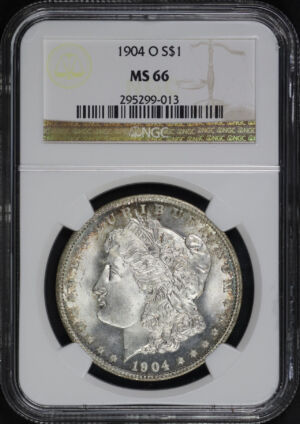 Obverse of this 1904-O Morgan Dollar NGC MS-66