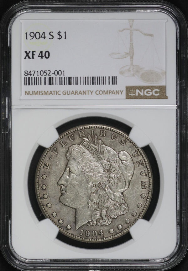 Obverse of this 1904-S Morgan Dollar NGC XF-40