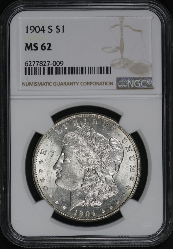 Obverse of this 1904-S Morgan Dollar NGC MS-62