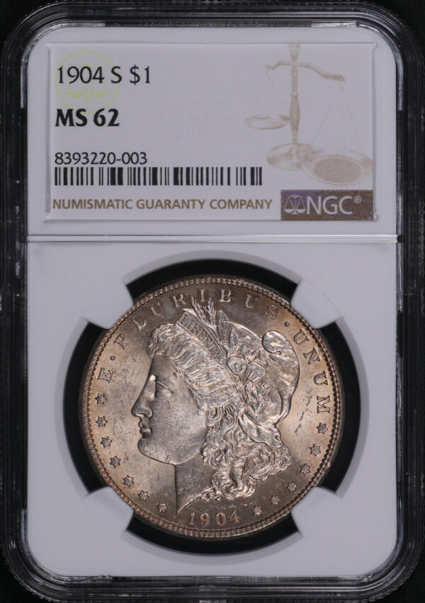 Obverse of this 1904-S Morgan Dollar NGC MS-62