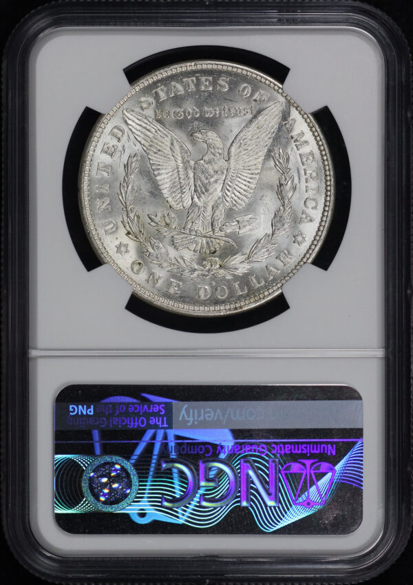 Reverse of this 1921-D Morgan Dollar NGC MS-63