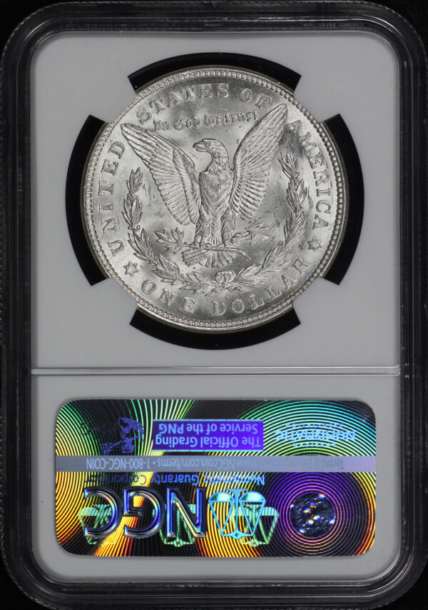 Reverse of this 1921-D Morgan Dollar NGC MS-64
