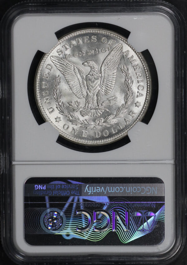 Reverse of this 1921-D Morgan Dollar NGC MS-67