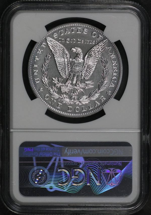 Reverse of this 2021 Morgan Dollars 100th Anniversary NGC MS-70