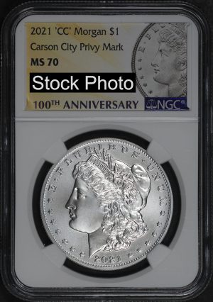 2021-CC Morgan Dollar Carson City Privy Mark NGC MS-70