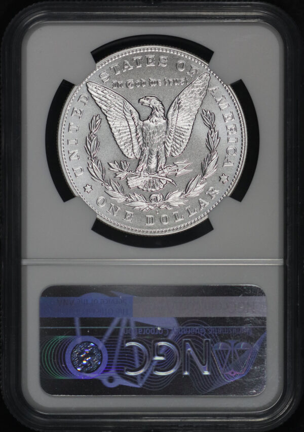 Reverse of this 2021-D Morgan Morgan Dollar NGC MS-69
