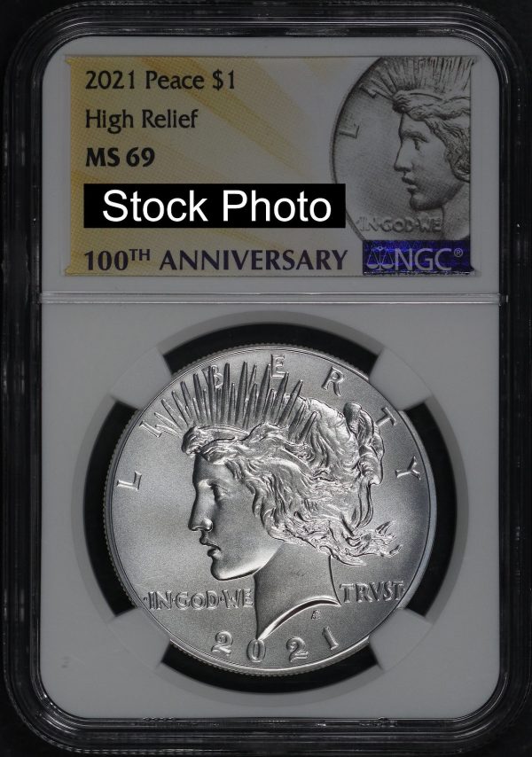 Obverse of this 2021 Peace Silver Eagle High Relief NGC MS-69
