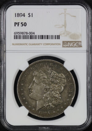 Obverse of this 1894 Morgan Dollar NGC PF-50