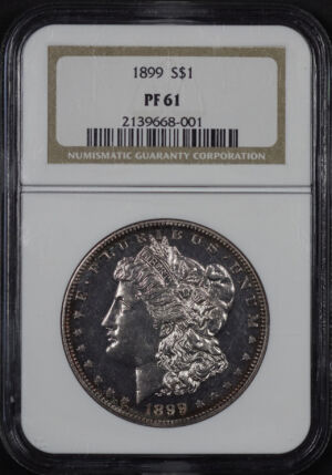 Obverse of this 1899 Morgan Dollar NGC PF-61
