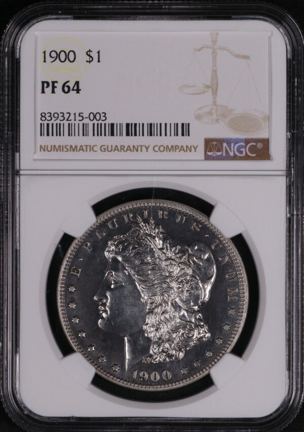 Obverse of this 1900 Morgan Dollar NGC PF-64