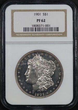 Obverse of this 1901 Morgan Dollar NGC PF-62