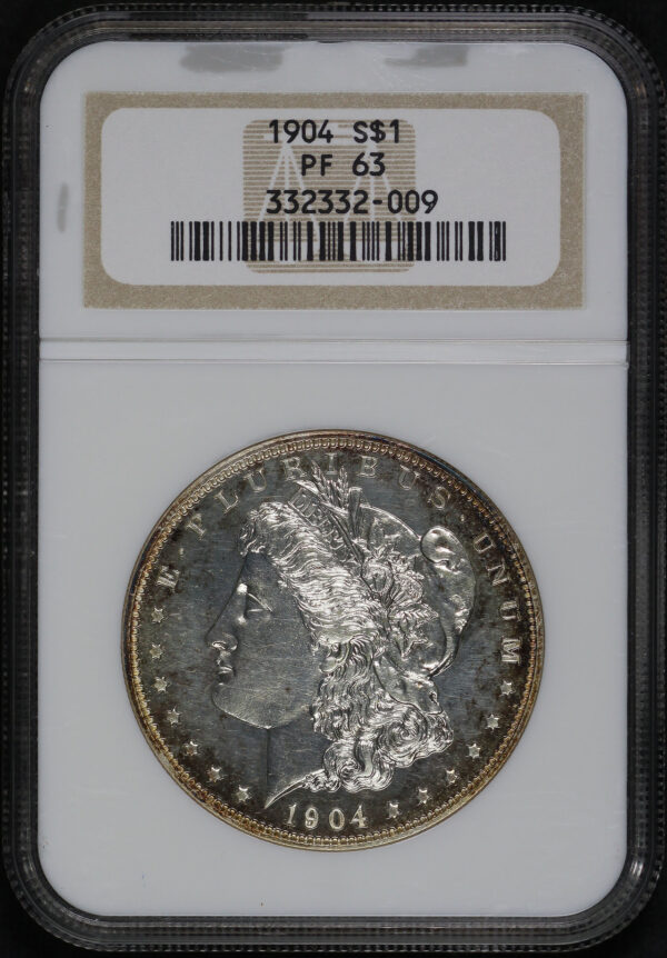 Obverse of this 1904 Morgan Dollar NGC PF-63