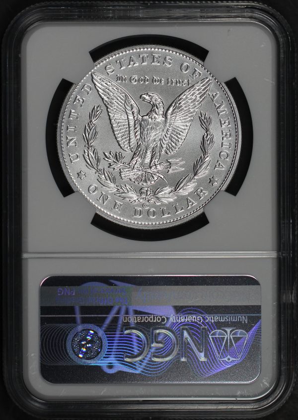 Reverse of this 2021-CC Morgan Dollar Carson City Privy Mark Early Releases NGC MS-70