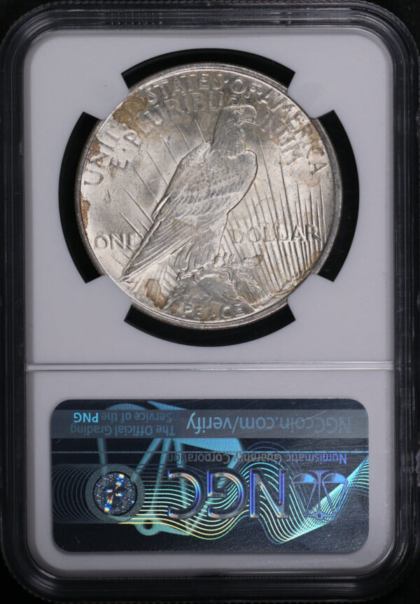 Reverse of this 1922 Peace Dollar NGC MS-63