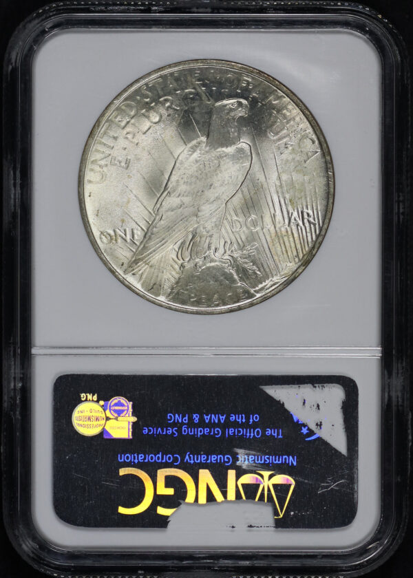 Reverse of this 1922 Peace Dollar NGC MS-65