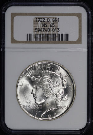 Obverse of this 1922-D Peace Dollar NGC MS-65