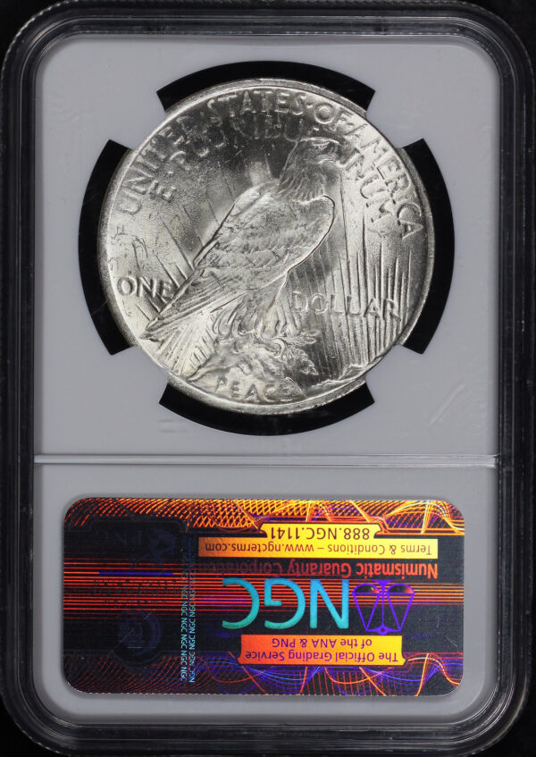Reverse of this 1923 Peace Dollar NGC MS-63