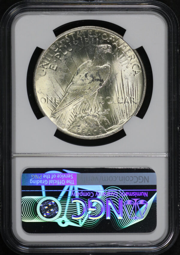 Reverse of this 1923 Peace Dollar NGC MS-63