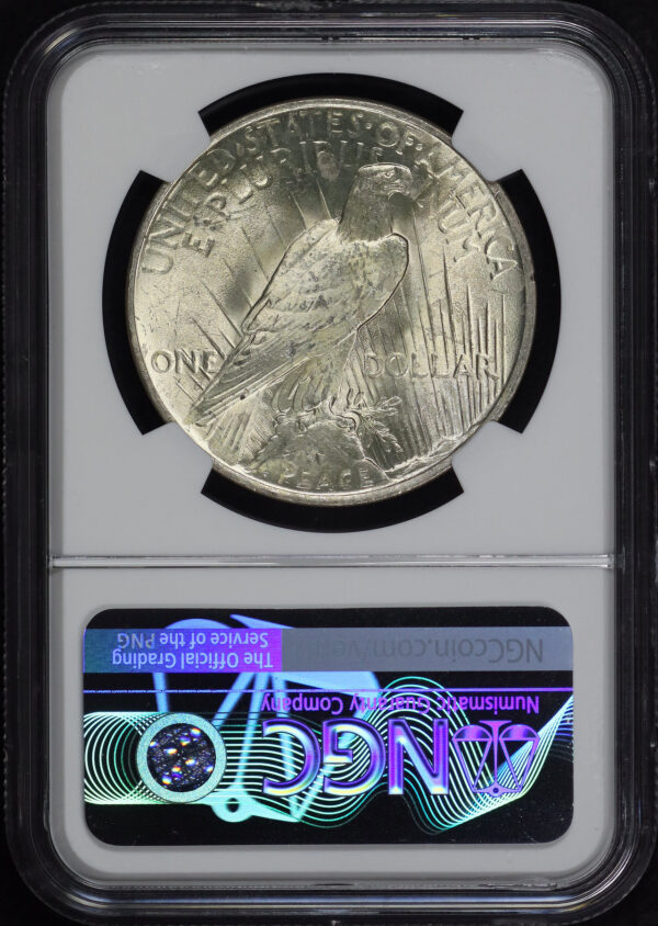 Reverse of this 1923 Peace Dollar NGC MS-63