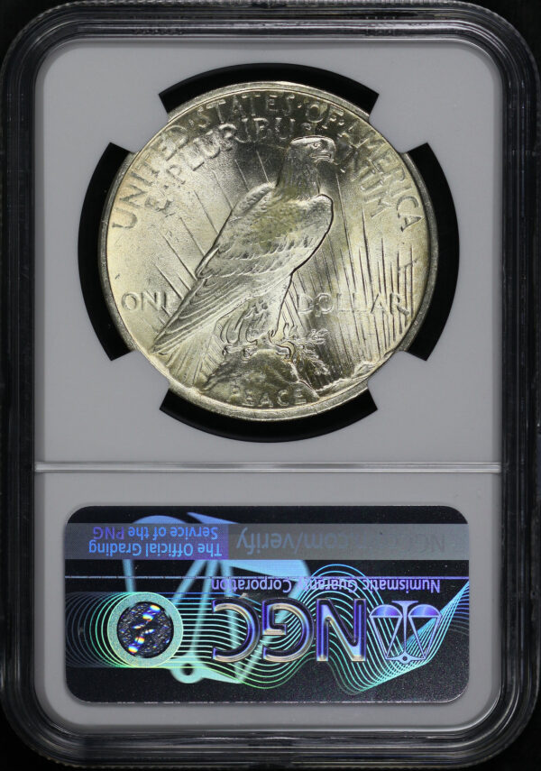 Reverse of this 1923 Peace Dollar NGC MS-64