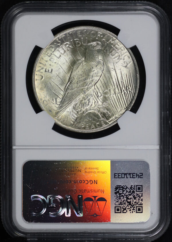 Reverse of this 1923 Peace Dollar NGC MS-66